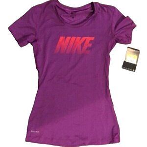 Nike Women's Hypercool NikePro Dri-Fit Staycool Size Small Cosmic Purple and Neo